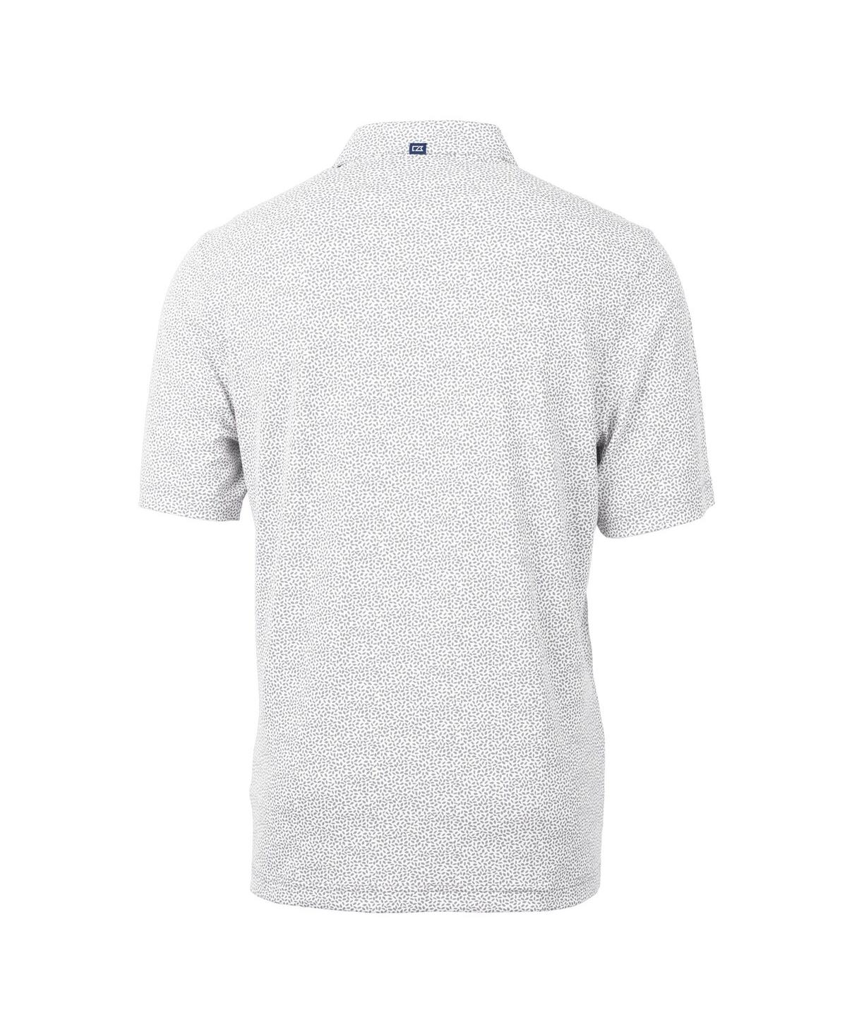 Cutter & Buck Men's Gray Texas A&m Aggies Vault Drytec Virtue Eco Pique Botanical Print Polo In Gray