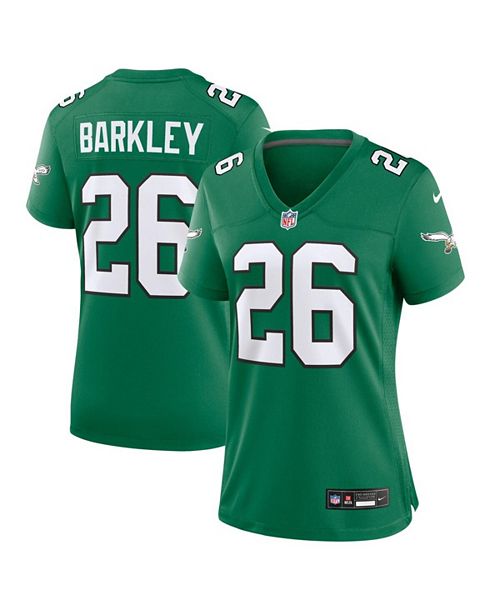 alfani Nike Women's Saquon Barkley Kelly Green Philadelphia Eagles Alternate Game Jersey Sports Fan Shop