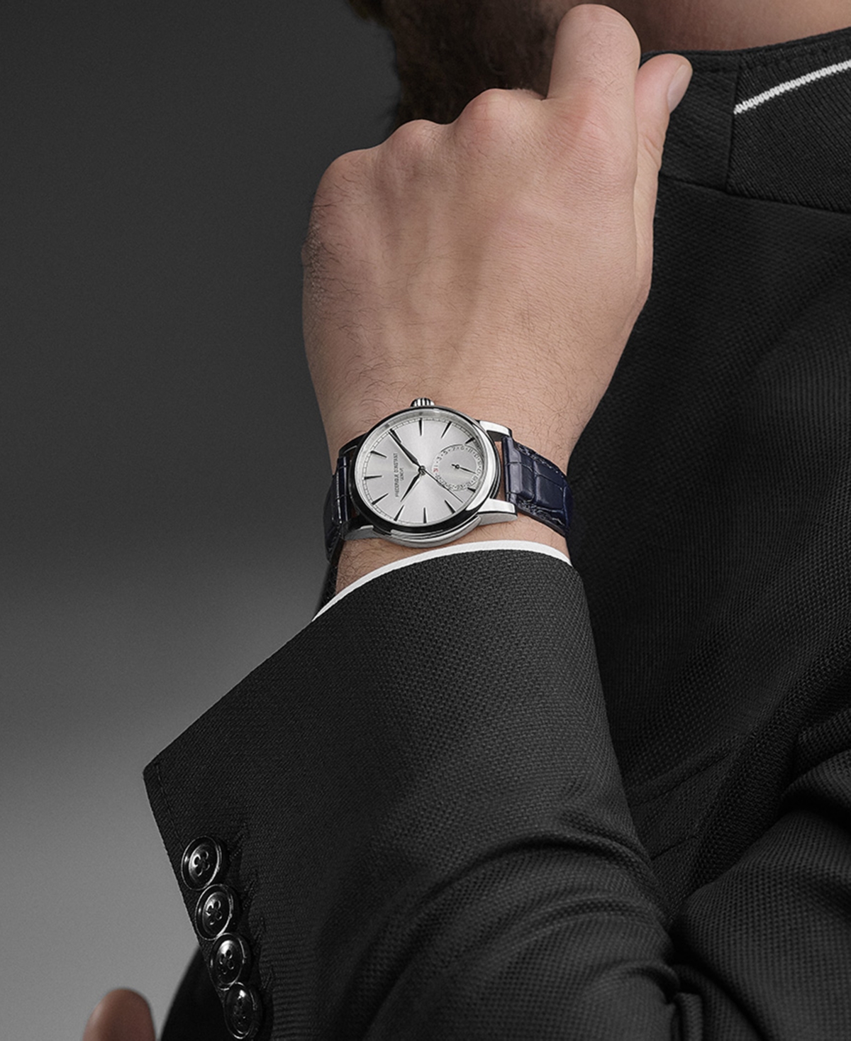 Frederique Constant Men's Swiss Automatic Classic Date Manufacture Leather Strap Watch 40mm