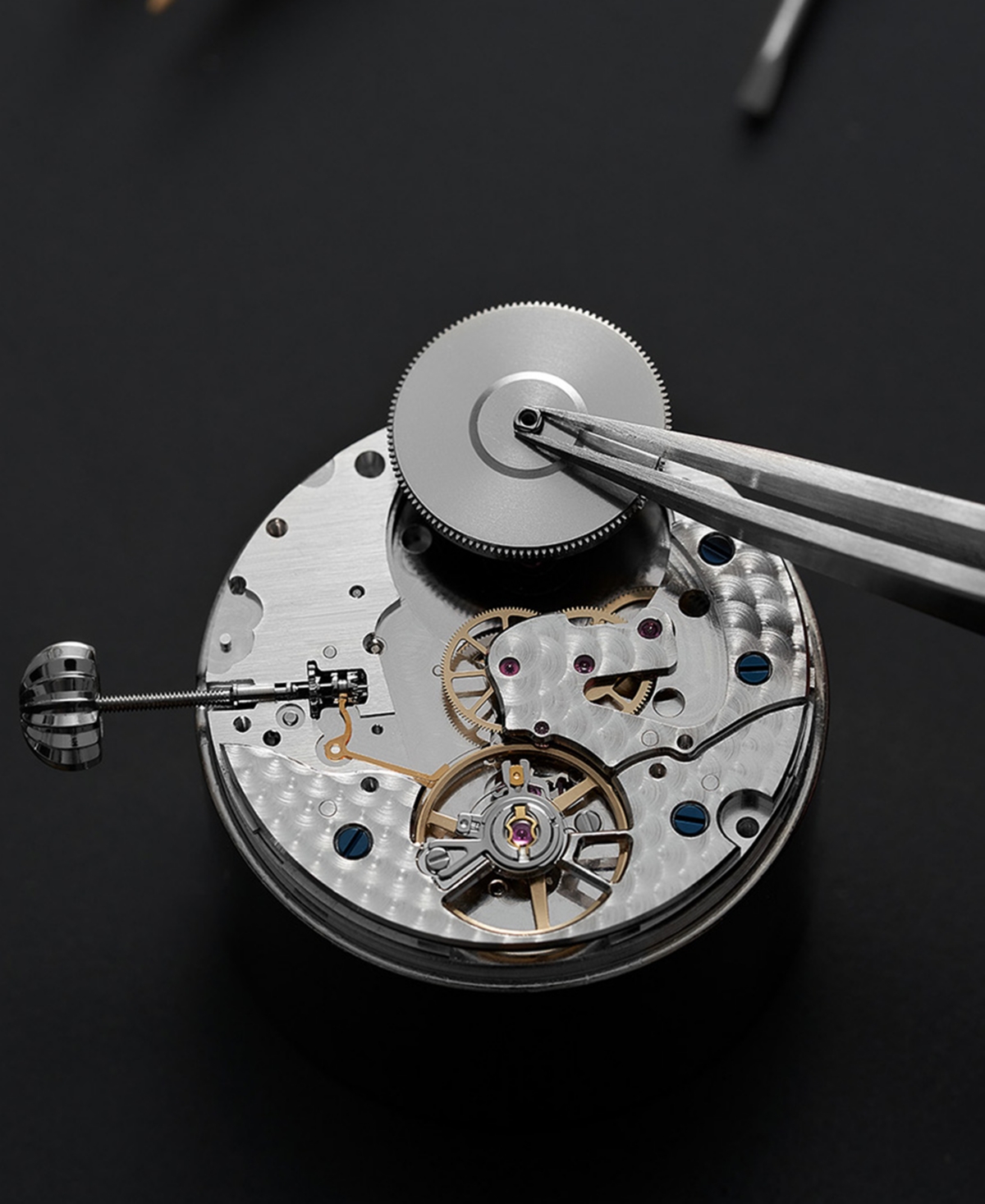 Frederique Constant Men's Swiss Automatic Classic Moonphase Date Manufacture Blue Leather Strap Watch 40mm In Blue