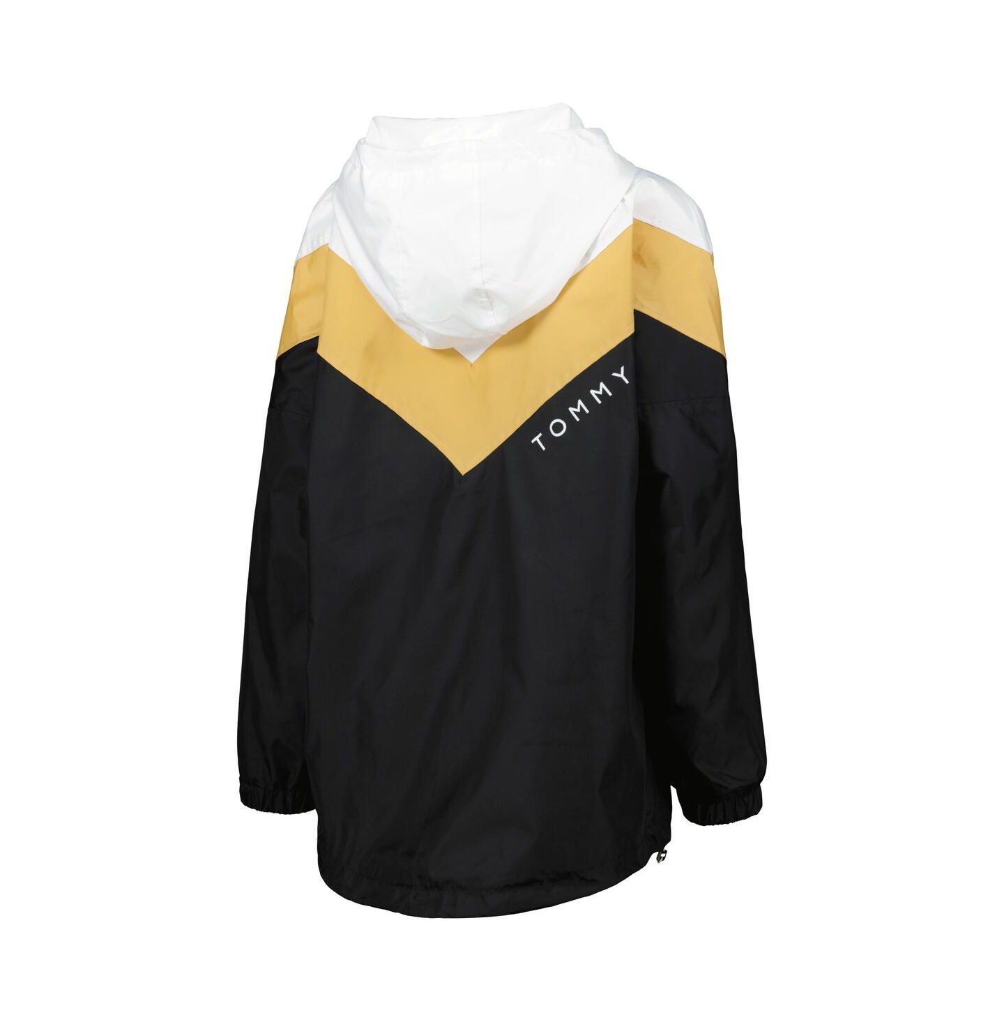 Женские худи Tommy Hilfiger White/Gold New Orleans Saints Staci Half-Zip Windbreaker Jacket — фото 2