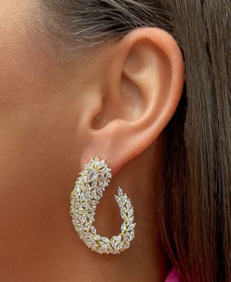 Gwen Cubic Zirconia Statement Drop Earrings