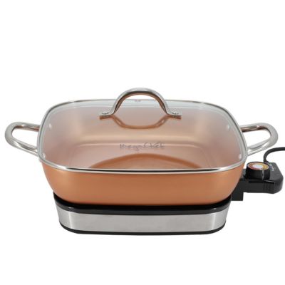 11.81 Inch Electric Fry Pan with Copper Coating