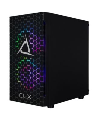 SET Gaming Desktop - Liquid Cooled AMD Ryzen 5 9600X 3.9GHz 6-Core Processor, 32GB DDR5 Memory, GeForce RTX 4060 8GB GDDR6 Graphics, 1TB SSD, WiFi, Windows 11 Home 64-bit