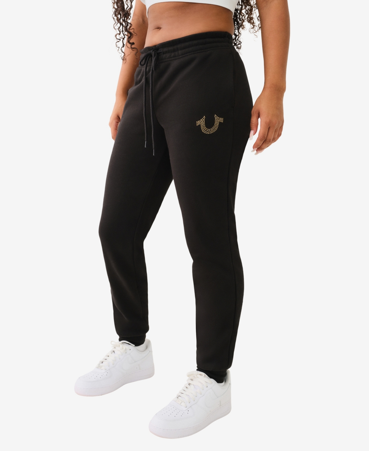 True Religion Women's Crystal Horseshoe Jogger