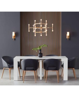 Ludlow Modern Wall Light Sconces Set of 2 Burnished Brass Hardwire 4 1/2" Fixture