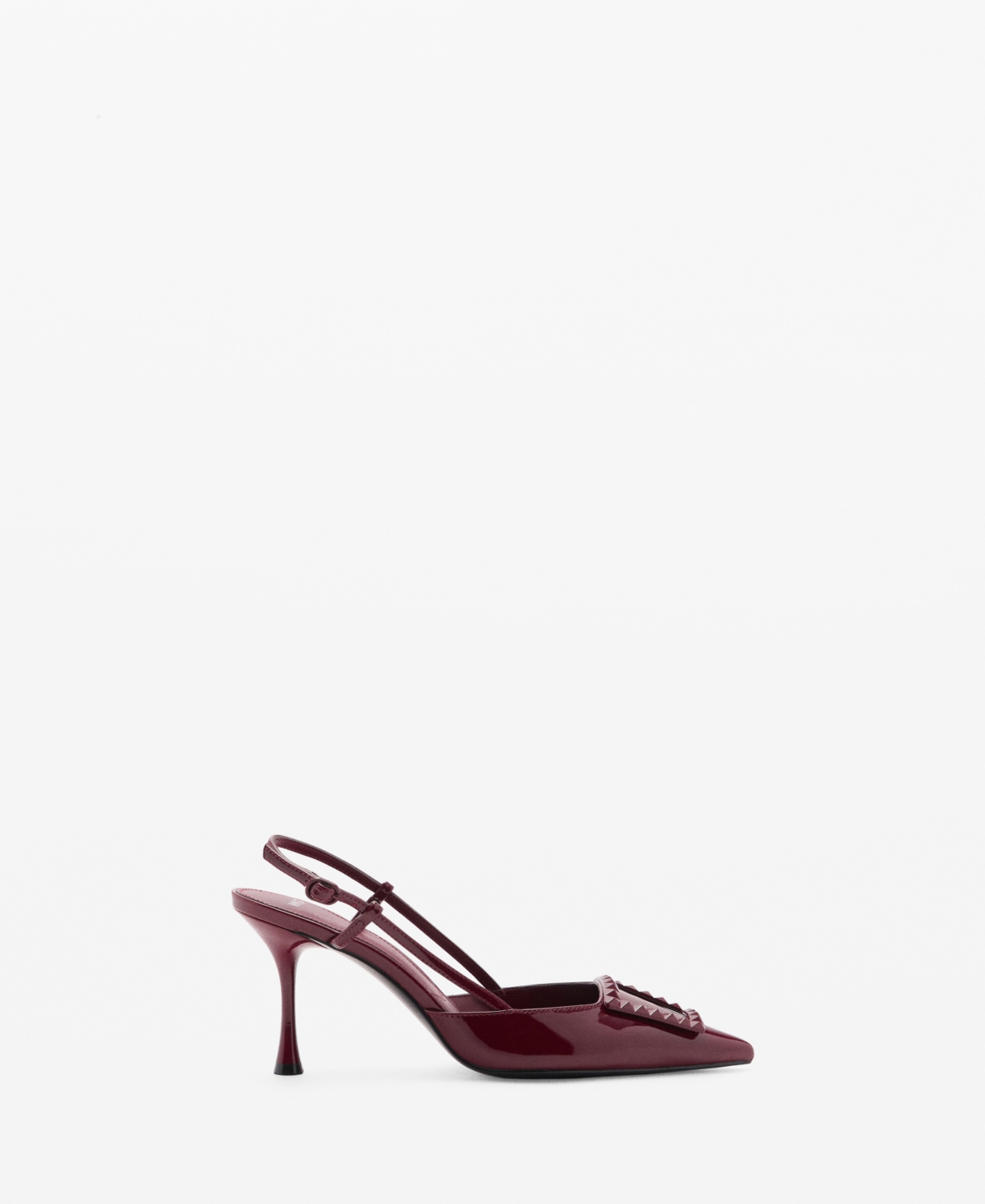 Mango Women's Patent Leather Slingback-Heeled Shoes