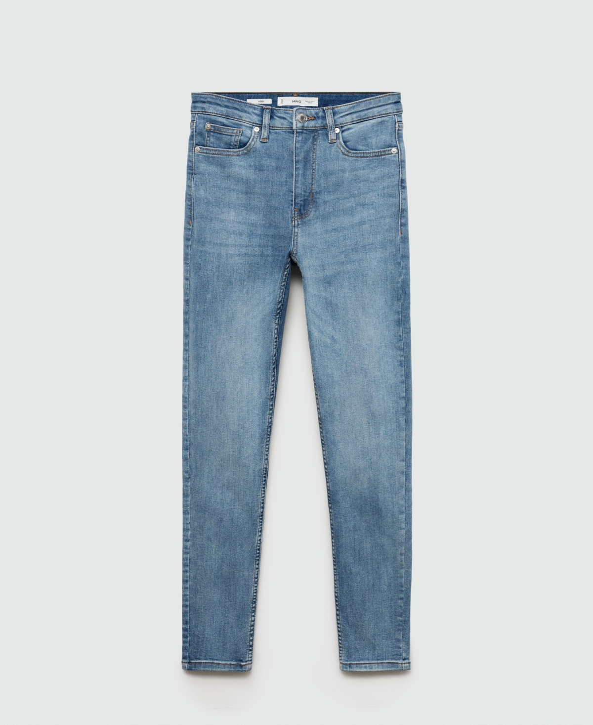 Mango Women's High-rise Skinny Jeans In Medium Blue