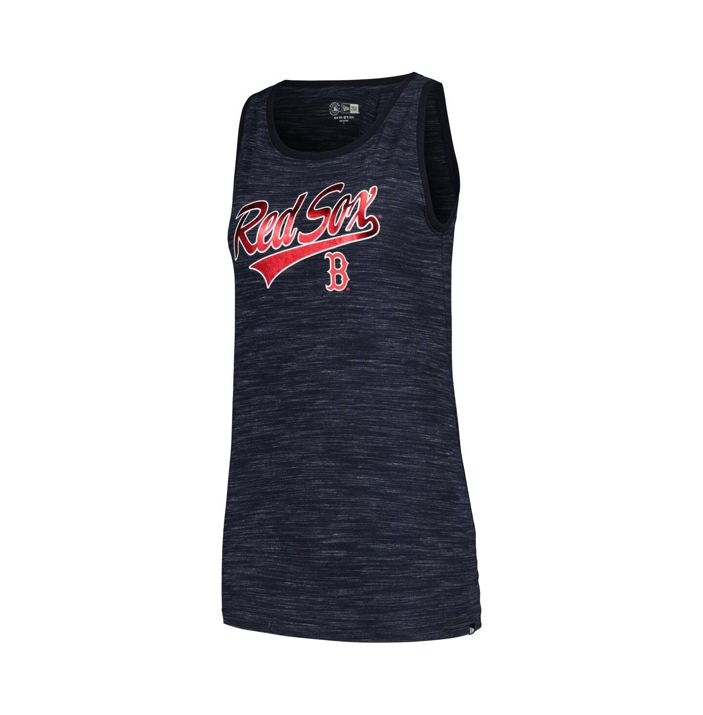 Женский топ New Era Navy Boston Red Sox Space-Dye Active — фото 3