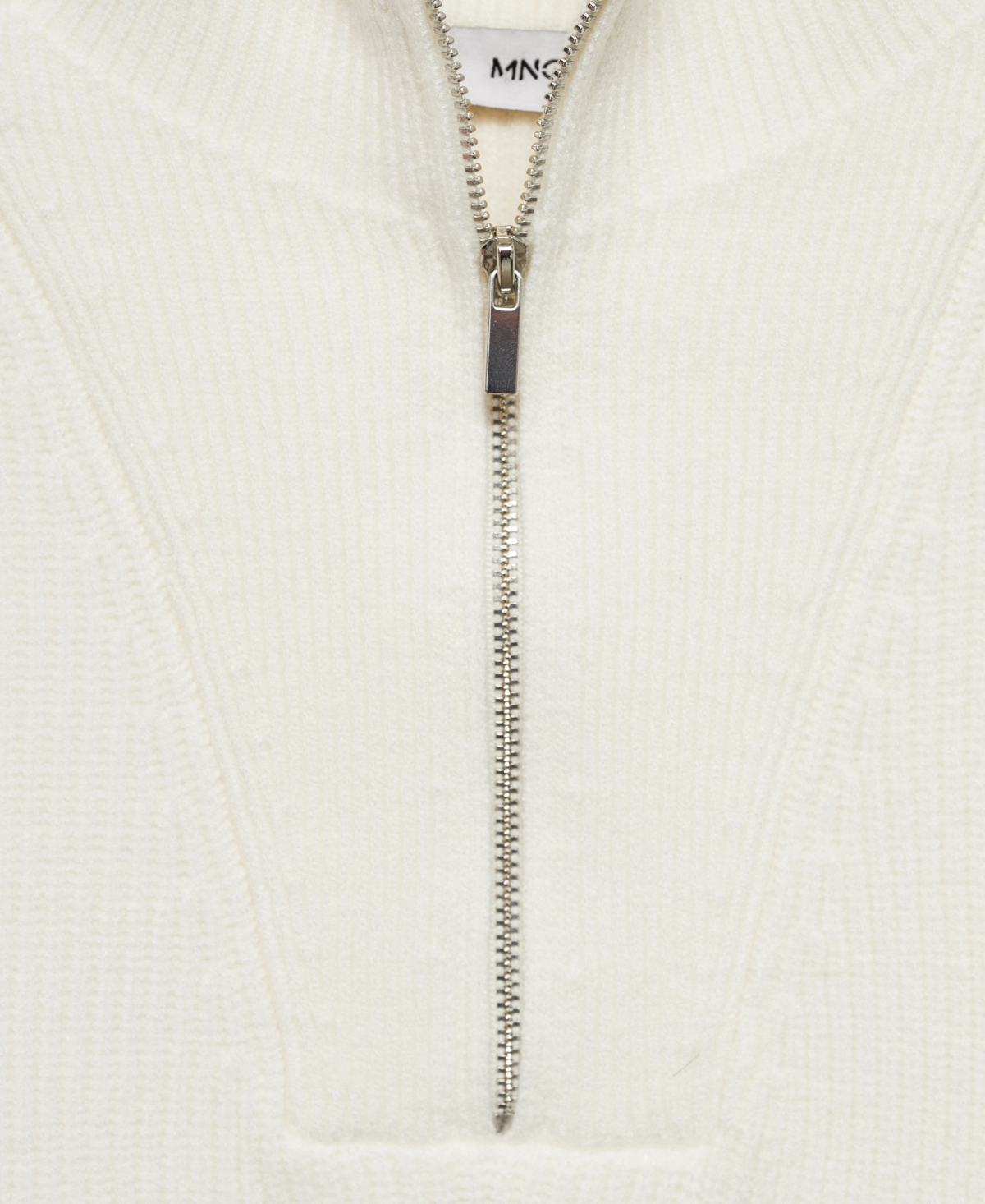 Mango Women's Zipper Detail Knitted Vest