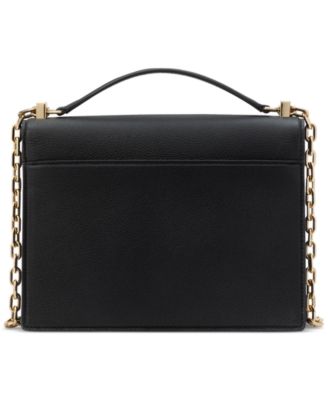 Deco Small Pebbled Leather Chain Shoulder Bag