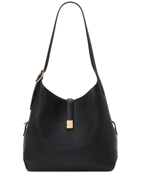 Женская сумка kate spade new york Deco Large Pebbled Leather, цвет: Чёрный