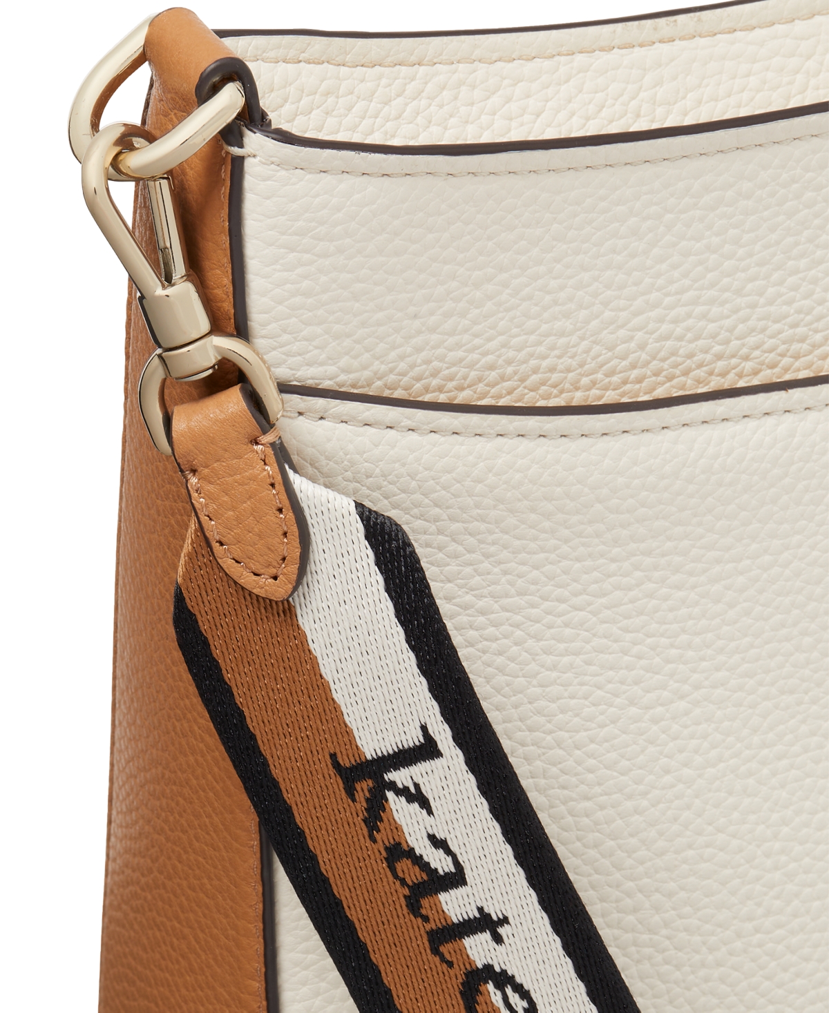 kate spade new york Hudson Colorblocked Pebbled Leather Small Messenger Crossbody