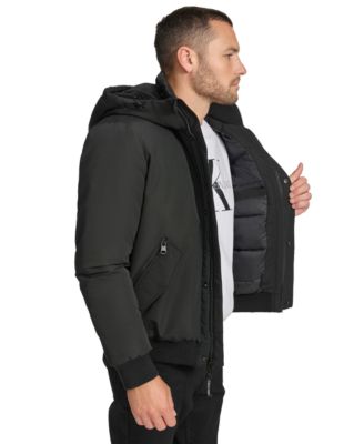 Men's Arctic Faille Parka Bomber with Sherpa lined Hood