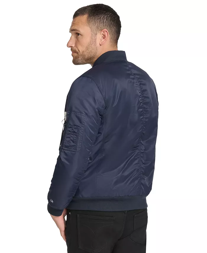 Men's Classic MA-1 Nylon Bomber Jacket - thumbnail 2