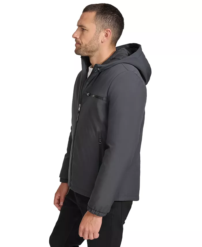 Men's Infinite Stretch Water-Resistant Hooded Jacket - thumbnail 9