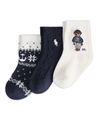 HOLIDAY BEAR SOCKS, BABY