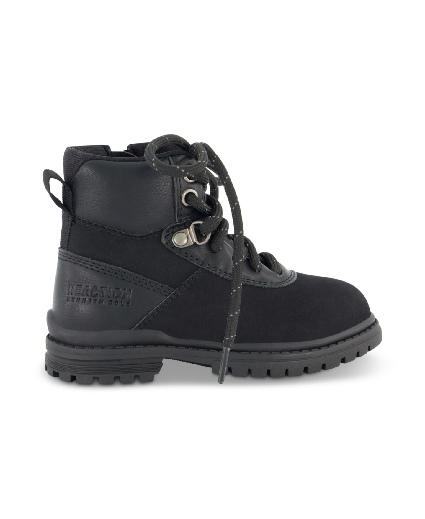 Ботинки Kenneth Cole New York Isaac Gabriel Lace Up Boots для мальчиков-малышей, цвет: Чёрный — фото 4