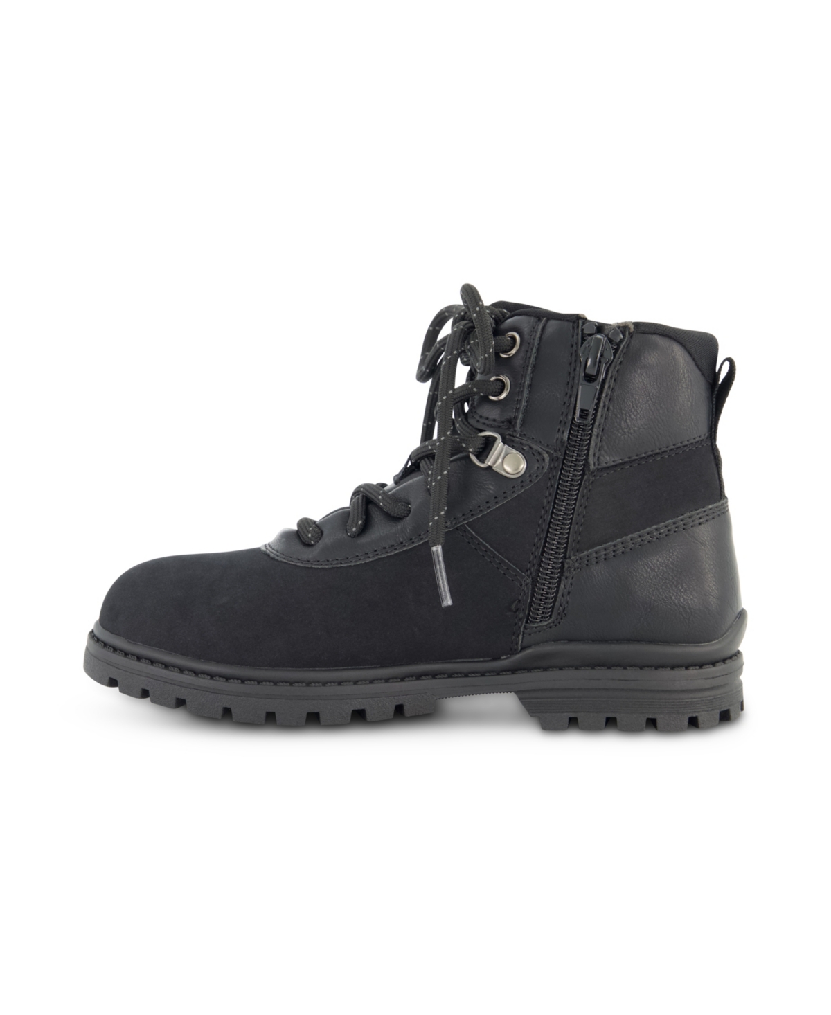 Kenneth Cole New York Little And Big Boys Isaac Gabriel Lace Up Boots In Black