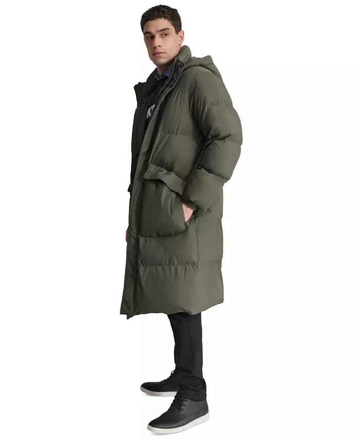 Men's Quilted Hooded Duffle Parka - thumbnail 10
