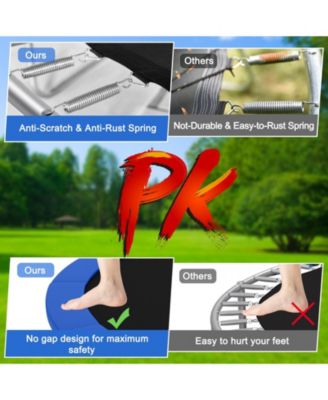 16 Feet Outdoor Trampoline Bounce Combo with Safety Closure Net Ladder