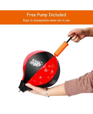 Kids Adjustable Stand Punching Bag Toy Set with Boxing Glove