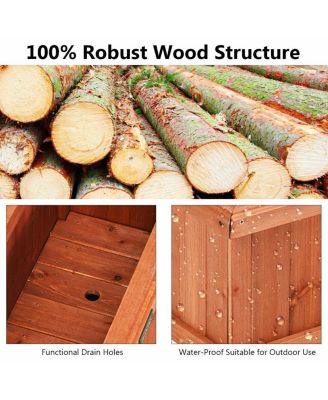 Wooden Decorative Planter Box for Garden Yard and Window