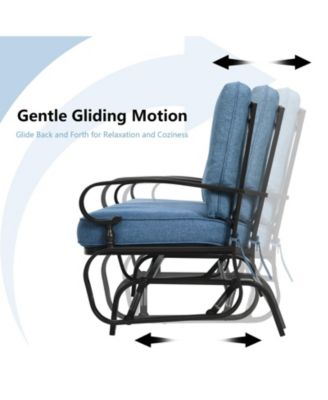 Outdoor Swing Glider Chair with Comfortable Cushions