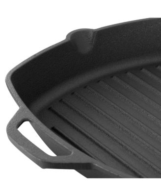 Pre-Seasoned Cast Iron 10.4 Inch Griddle with Tempered Glass Lid