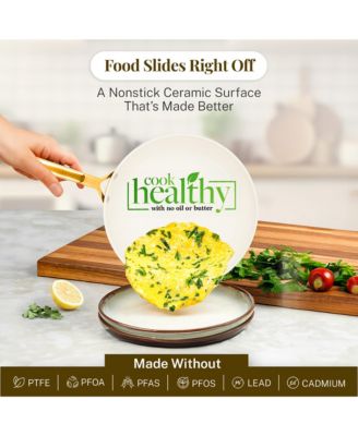 Pro Hammered Collection 13-Piece Ceramic Coating Nonstick Cookware Set