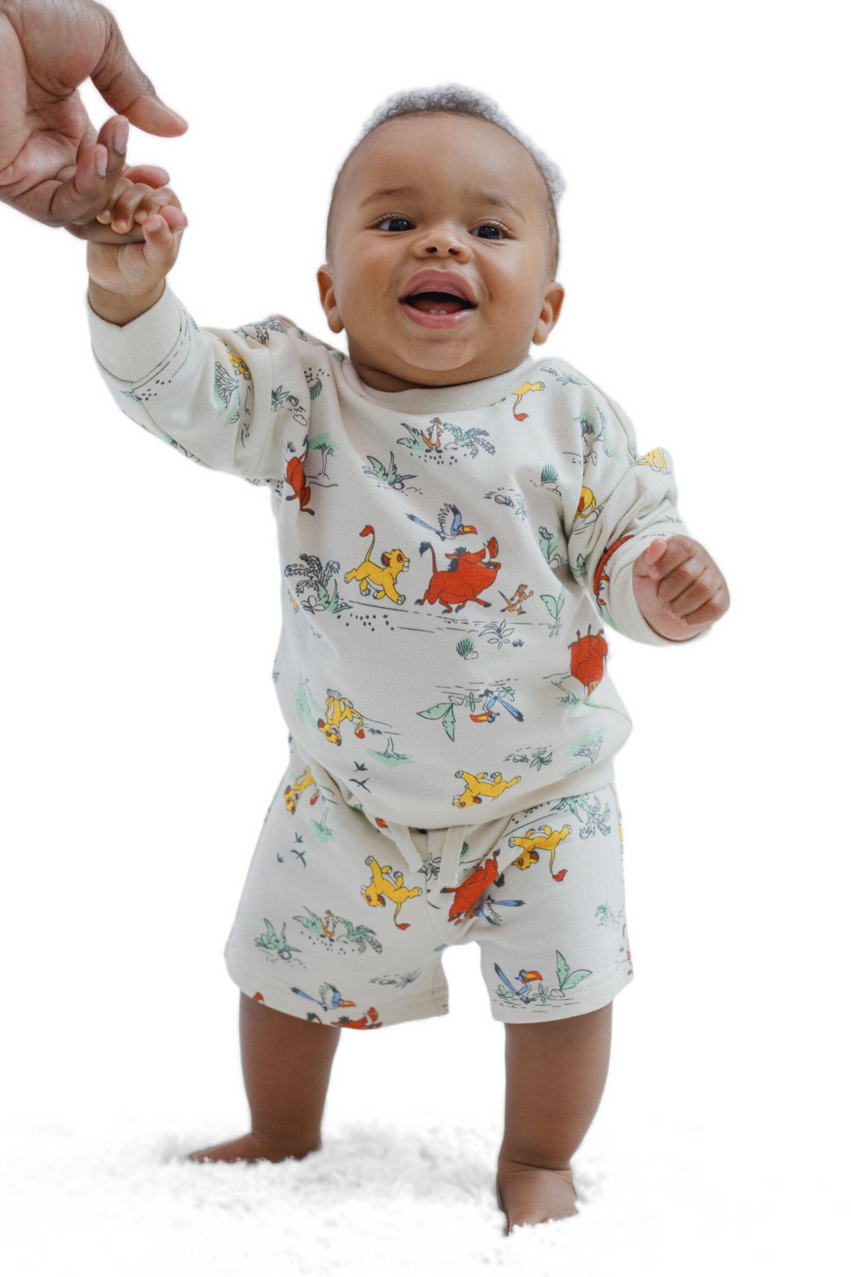 Disney Toddler Boys Mickey Mouse Winnie the Pooh Lion King Toy Story Jack Skellington French Terry Sweatshirt & Shorts Newborn to