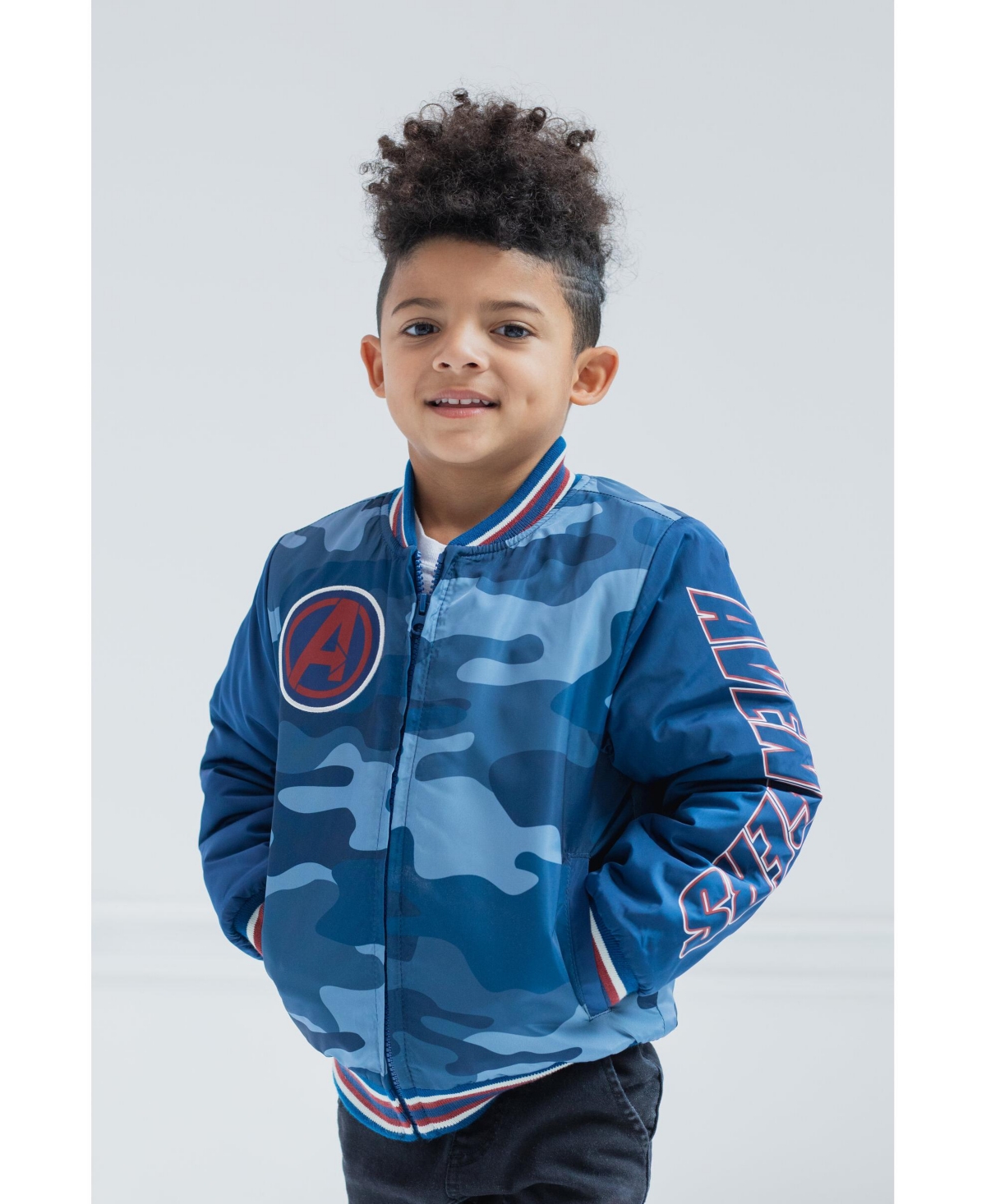 Marvel Toddler Boys Avengers Spider-Man Varsity Bomber Jacket Toddler to Big Kid