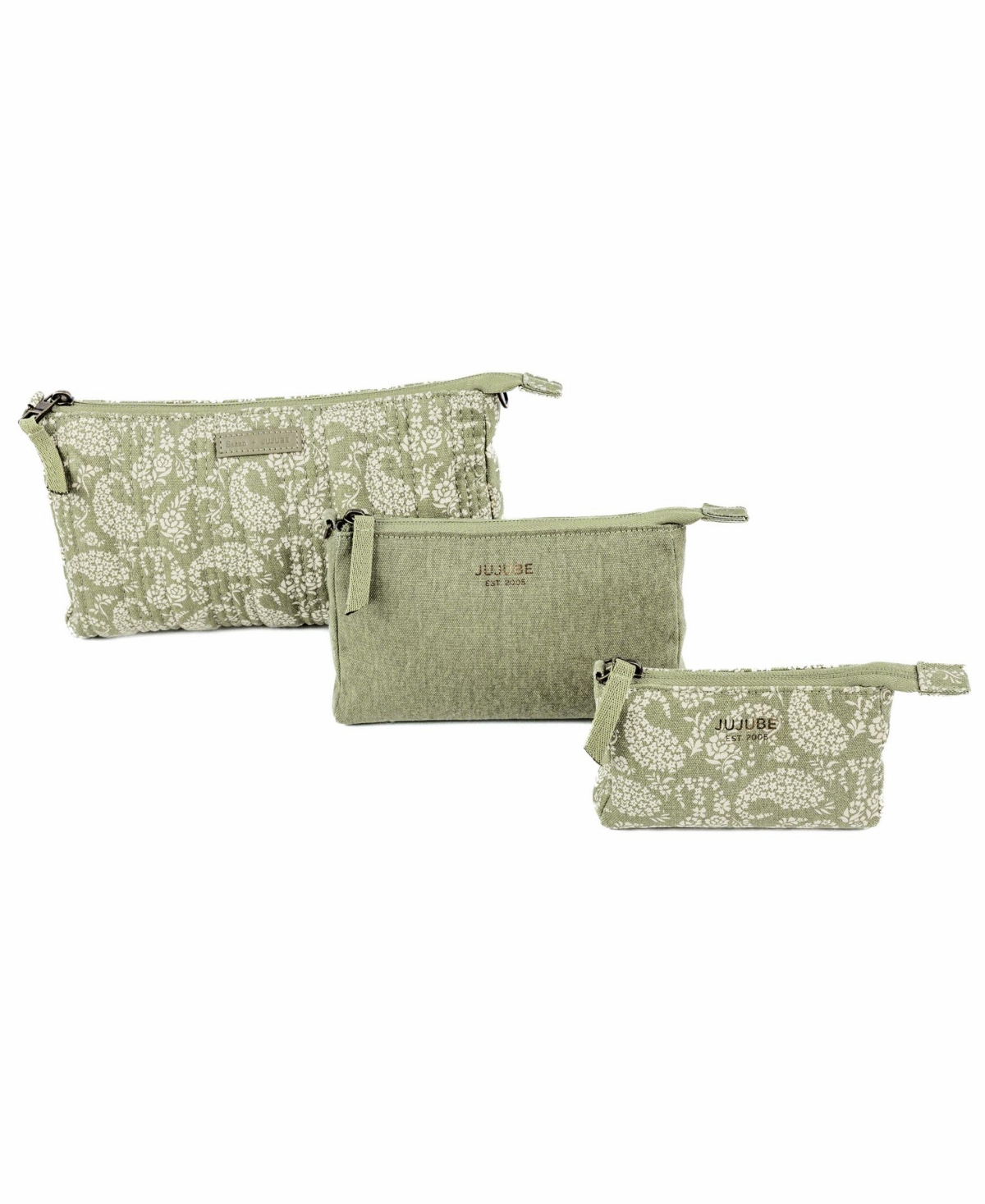 Shop Ju-ju-be Pouch 3-piece Set In Dark Green