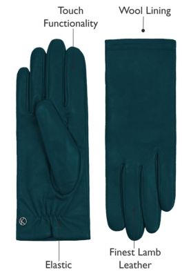 Women`s Premium Lamb Leather Touchscreen Gloves "CHELSEA"