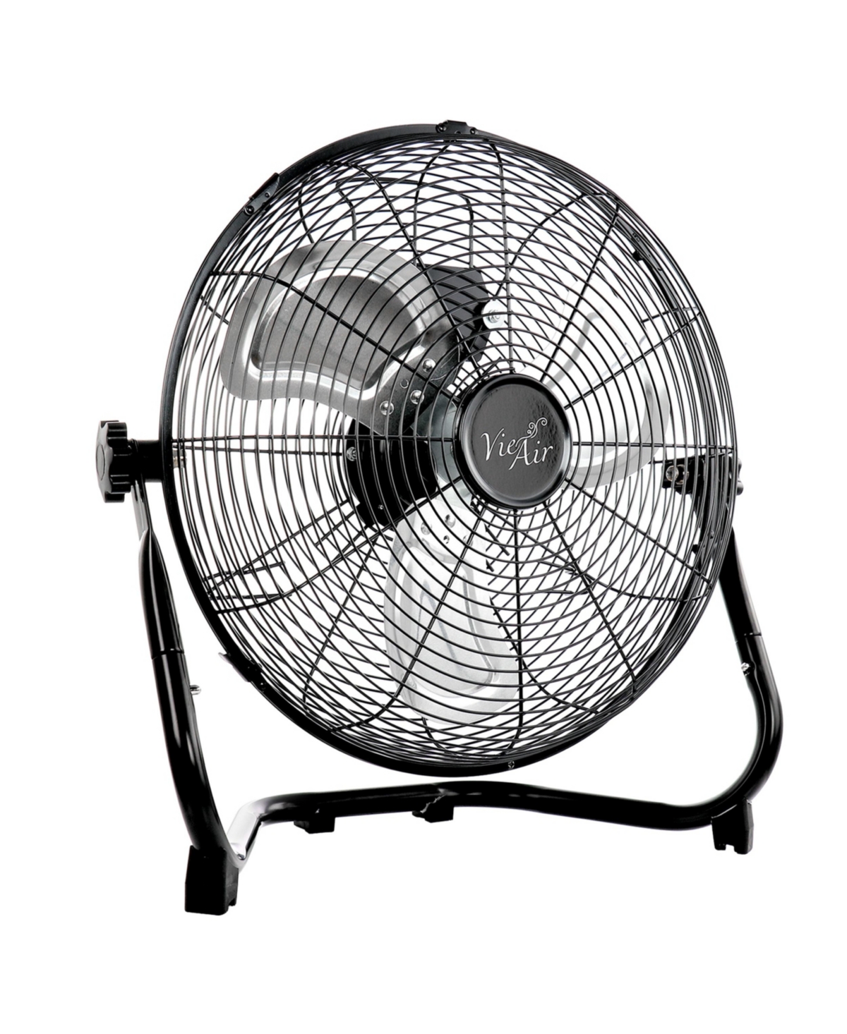 Vie Air Twin Pack Industrial High Velocity Heavy Duty Metal Floor Fan with 3 Speed Settings