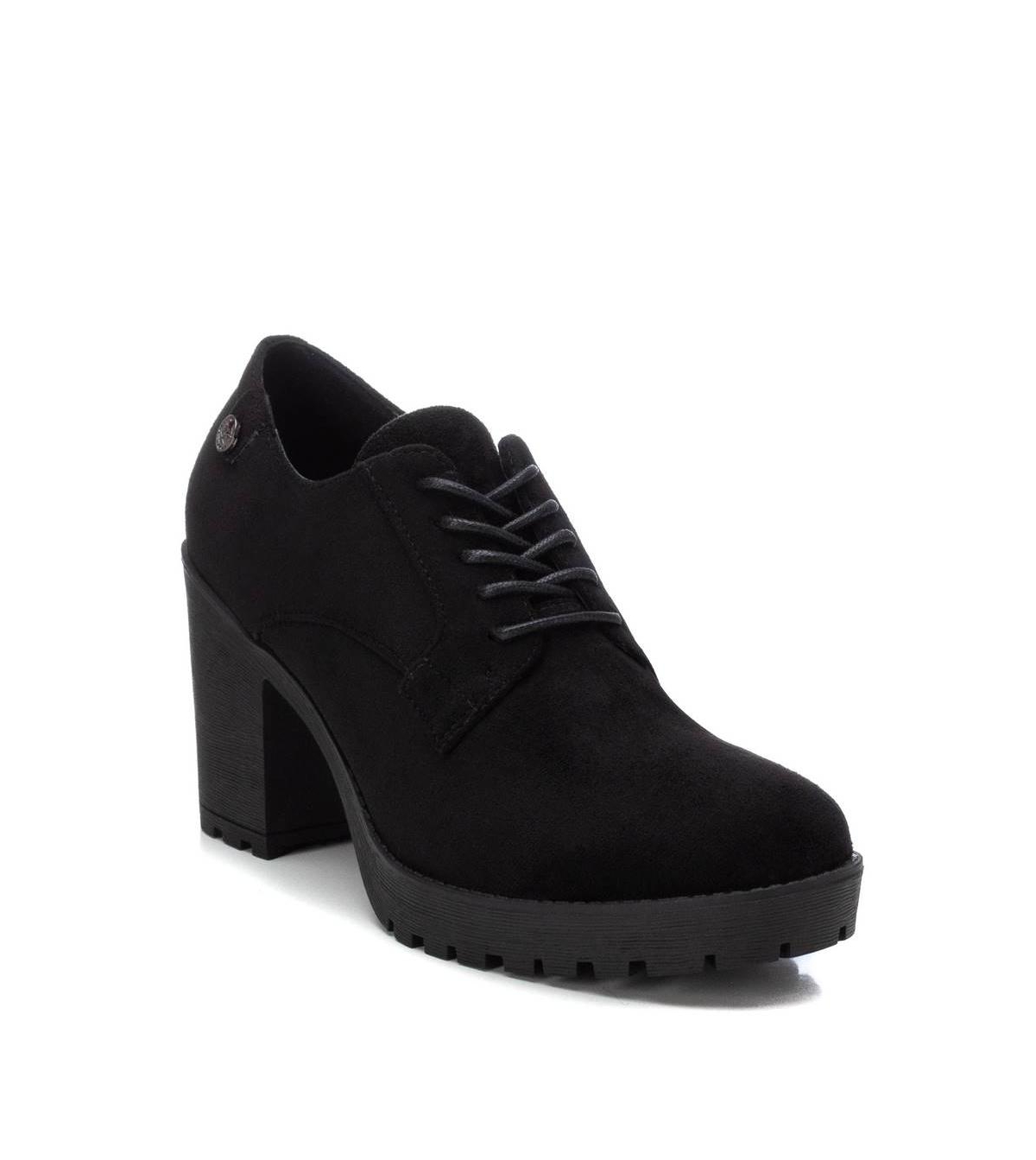 Xti Women's Heeled Lace-Up Suede Oxfords By