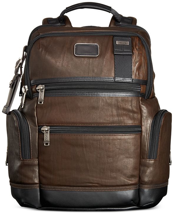 Tumi Alpha Bravo Knox Leather Backpack & Reviews - All Accessories ...