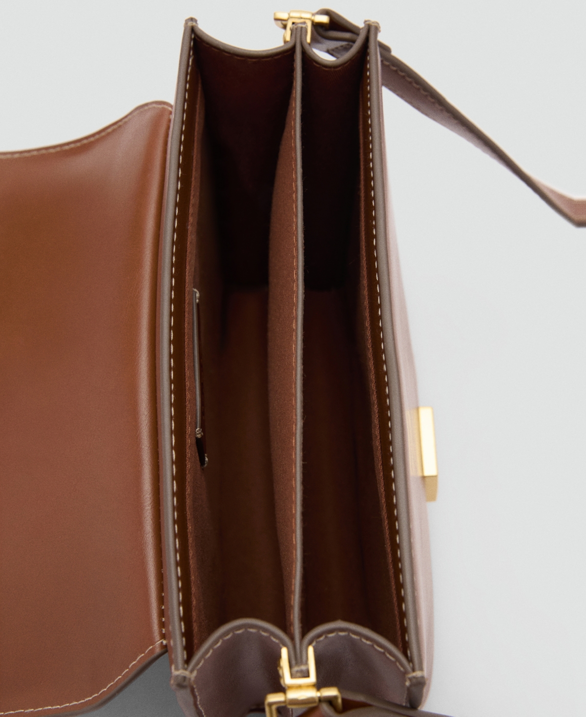 Mango Women's Metal Closure Crossbody Bag