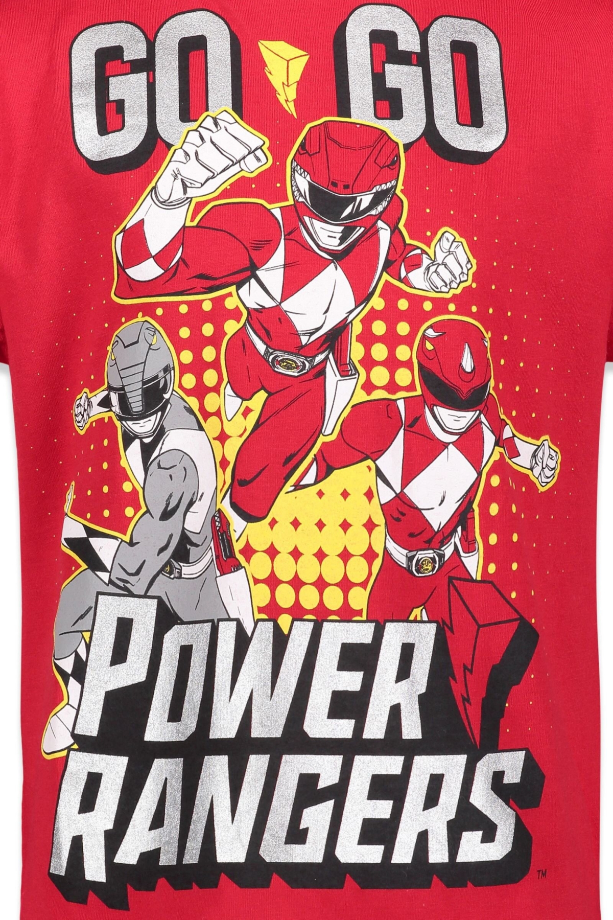 Power Rangers Little Boys 2 Pack T-Shirts -grey