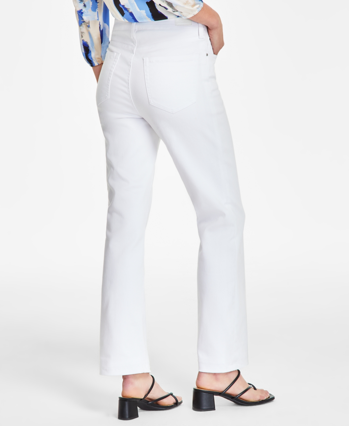 Jones New York Women's Lexington Mid Rise Straight-Leg Jeans