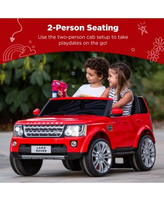 12V 3.7 MPH 2-Seater Licensed Land Rover Ride On Car Toy w/ Parent Remote Control