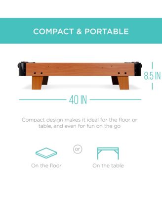 40in Air Hockey Arcade Table w/ 100V Motor, Electric Fan, 2 Strikers, 2 Pucks
