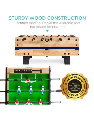 4-in-1 Multi Game Table, Childrens Arcade Set w/ Pool Billiards, Air Hockey, Foosball