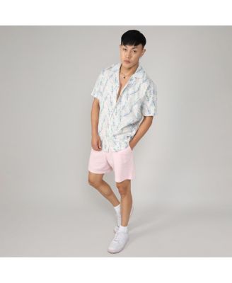 Men's Ivory White & Icy Blue Flora Tint Shirt