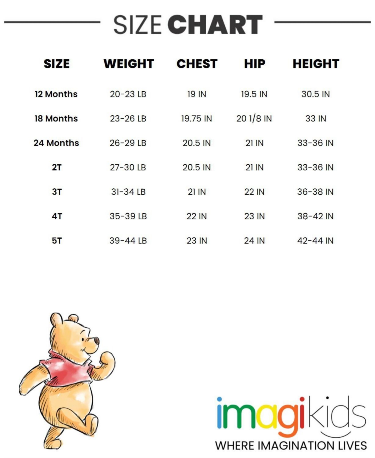 Disney Toddler Girls Classics Princess Lilo & StitchT-Shirt & Chambray Shorts to (12 Months - 14-16) - Winnie the pooh, pink