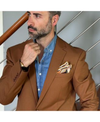 Men's Like Clockwork - Silk Pocket Square for Men