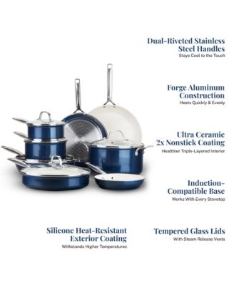 Pro Natural Collection 13-Piece Ceramic Coating Nonstick Cookware Set