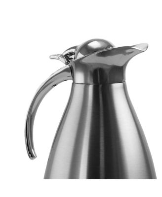 2 Quart Deluxe Stainless Steel Thermal Beverage Carafe for Coffee and Tea