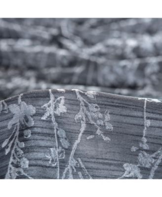 Premium 2-Panel Floral Jacquard Textured Beige Curtains with Grommets for Windows Living Room Bedroom Office - Partial Room Darkening Drapes for Privacy Decor - 52 x 63 Inch Long - Beige