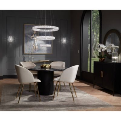 Caledan Modern Accent Table Lamp 10 1/2" High Clear Crystal Rods for Bedroom Bedside Nightstand Office Kids Family House Home